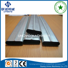 Suqian Stadt Metall selbstverriegeln ovalen Rohr / Rohr Produktionslinie für den Bau